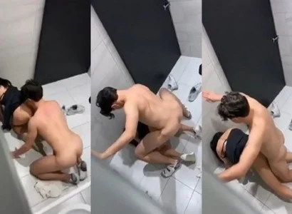 Cặp đang quan hệ quan hệ trong nhà vệ sinh quán bar
